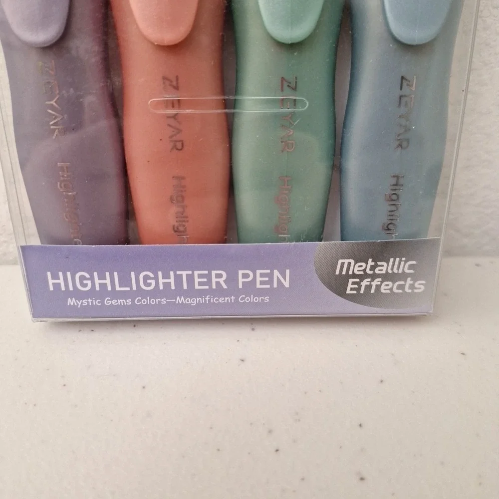 NEW DISCONTINUED Zeyar Highlighter Pens METALLIC Effects Mystic Gems